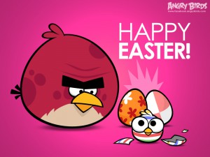 Пасхальная открытка Angry Birds Seasons