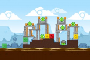 Angry Birds Chrome - Уровень Dimension №2