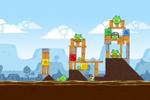 Angry Birds Chrome - Уровень Dimension №4