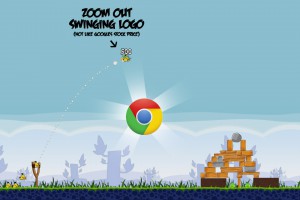 Angry Birds Chrome - расположение Логотипа на Уровне 1-20