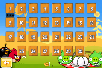 Angry Birds Seasons - Summer Pignic - Экран выбора уровней