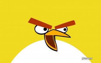 Официальные обои Angry Birds Жёлтый