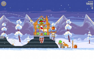 Angry Birds Seasons Wreck the Halls - Один из уровней