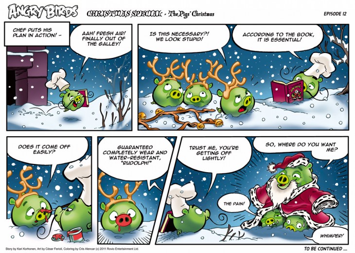 Комикс Angry Birds: The Birds' Christmas - Часть 12