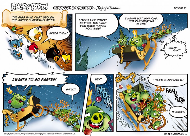Комикс Angry Birds: The Birds' Christmas - Часть 17