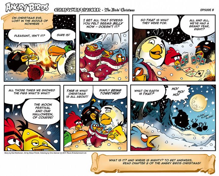 Комикс Angry Birds: The Birds' Christmas - Часть 8