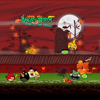 Обои Angry Birds Seasons Year of the Dragon на iPad