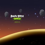 Angry Birds Space астероиды обои для iPad