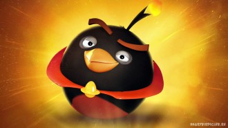 Обои Angry Birds Space Бомба 1920x1080 Wallpaper