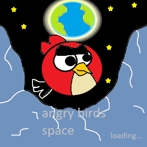 Angry Birds Space: Конкурс фанартов: Экран загрузки - 2 место