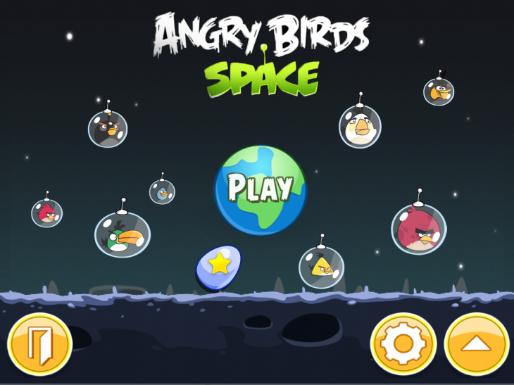 Angry Birds Space: Конкурс фанартов: Главное меню - 1 место