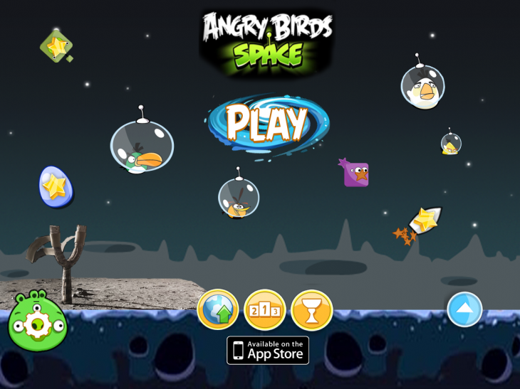 Angry Birds Space: Конкурс фанартов: Главное меню - 2 место
