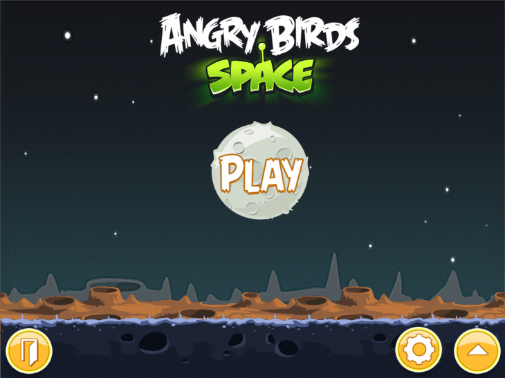 Angry Birds Space: Конкурс фанартов: Главное меню - 3 место