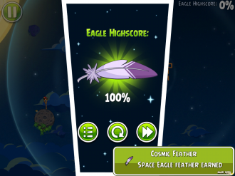 Angry Birds Space - Космический Орёл - Полный разнос
