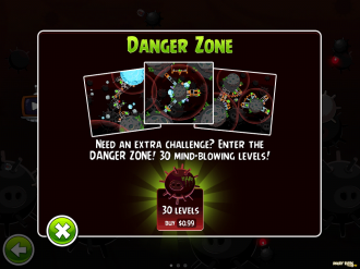 Angry Birds Space - Danger Zone - Покупка доп. уровней