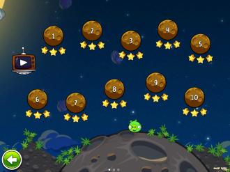 Angry Birds Space - Выбор уровня
