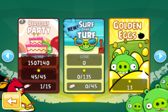 Angry Birds - новое меню выбора эпизода