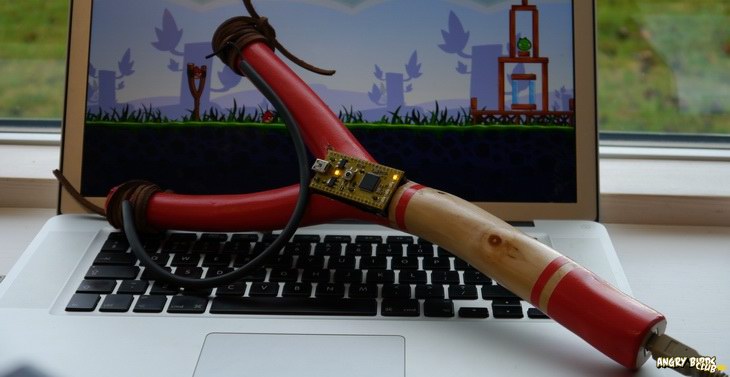 Микроконтроллерная USB-рогатка для Angry Birds