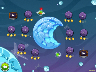 Angry Birds Space Fry Me to the Moon Выбор Уровня