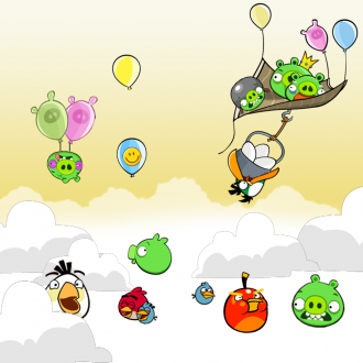 Обои Angry Birds Danger Above Wallpaper для iPad от Mr. Green