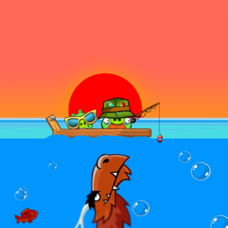 Обои Angry Birds Wallpaper для iPad от Mr.Green - Драконьи челюсти