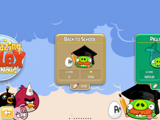 Angry Birds Seasons - Back to School: Выбор эпизода