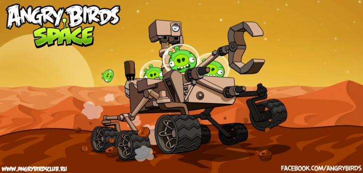 Angry Birds Space Red Planet Facebook Card