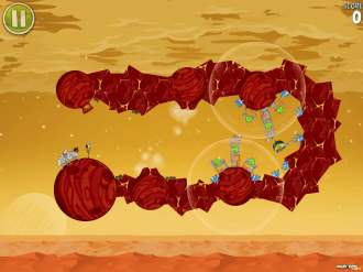 Angry Birds Space - Red Planet: Уровень E-R1