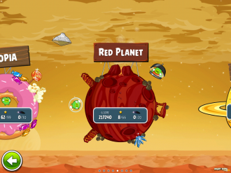 Angry Birds Space - Red Planet: Выбор эпизода