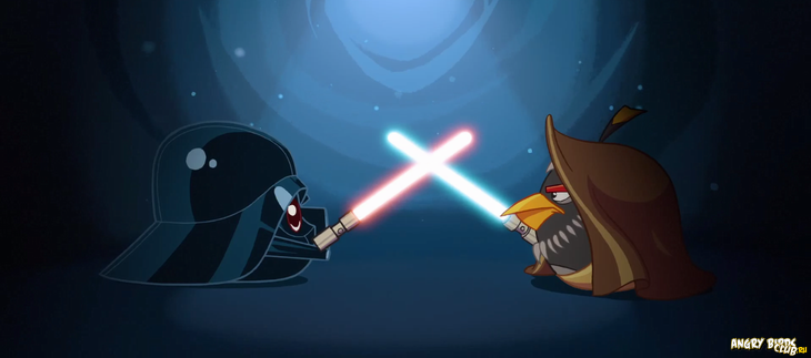Angry Birds Star Wars: Оби-Ван и Дарт Вейдер демонстрируют игровой процесс
