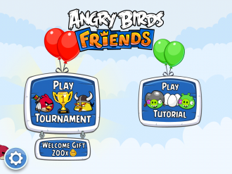 Angry Birds Friends Mobile: Меню после туториала