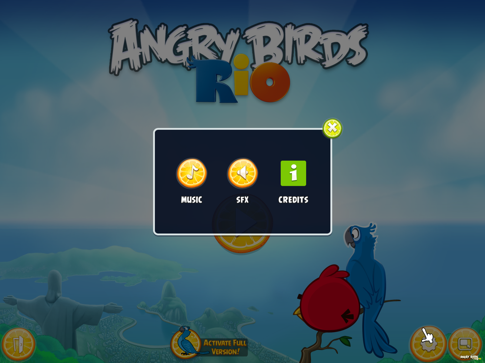 Angry Birds Rio PC: Настройки | Фан-клуб Angry Birds